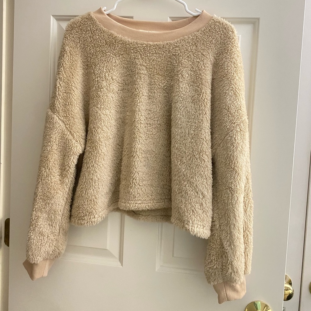 VICI Faux Fur Fuzzy Knit Pullover